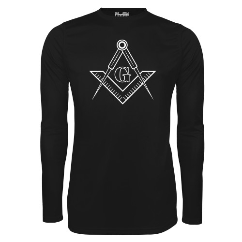  Under Armour Black Long Sleeve Tech Tee - G Compass Logo