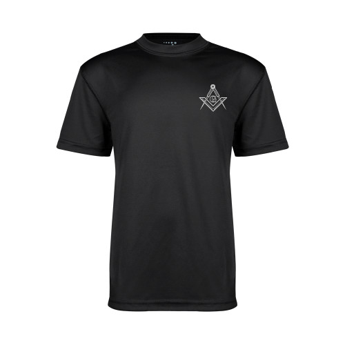 Youth Performance Black Tee - G Compass Logo