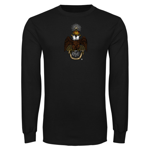  Black Long Sleeve T Shirt - 33 Deus Meumque Jus