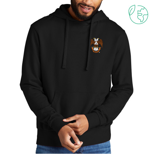  Allmade Black Organic French Terry Pullover Hoodie - 32 Spes Mea in Deo