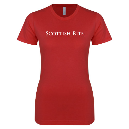 Main Image for  Next Level Womens Red Boyfriend Tee