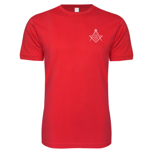  Next Level Red Softstyle T Shirt - G Compass Logo
