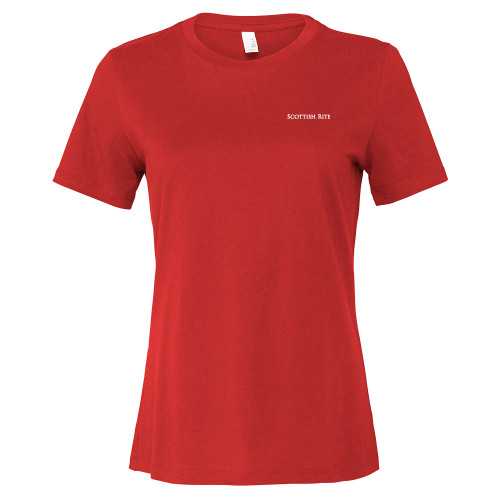 Main Image for  Bella + Canvas Womens Red Relaxed Cotton T Shirt