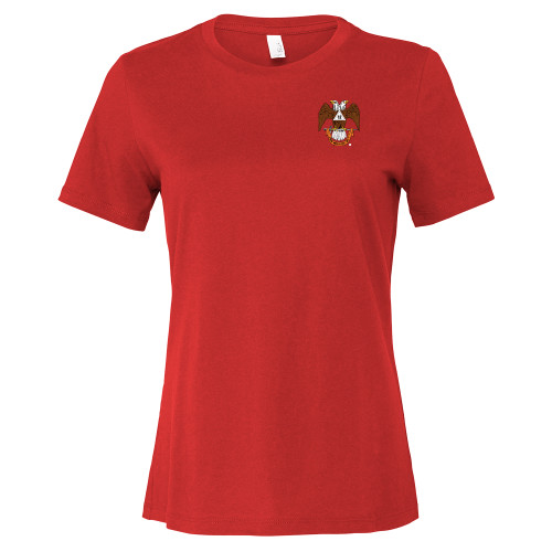 Main Image for  Bella + Canvas Womens Red Relaxed Cotton T Shirt