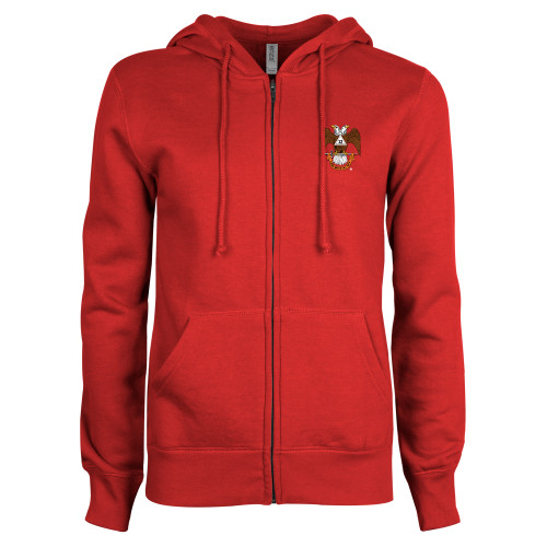 Main Image for  ENZA Womens Red Fleece Full Zip Hoodie