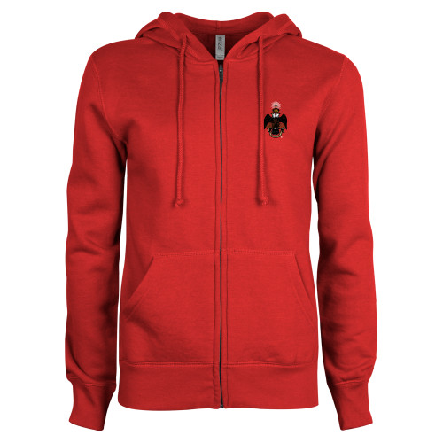 Main Image for  ENZA Womens Red Fleece Full Zip Hoodie