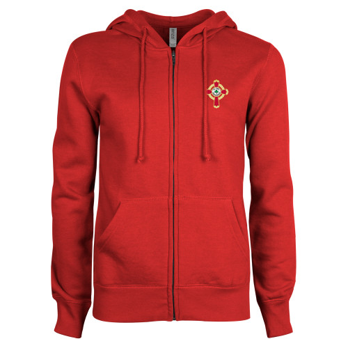 Main Image for  ENZA Womens Red Fleece Full Zip Hoodie