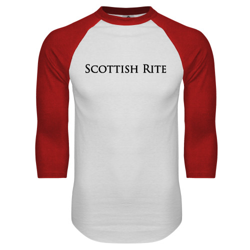 Main Image for  White/Red Raglan Baseball T Shirt