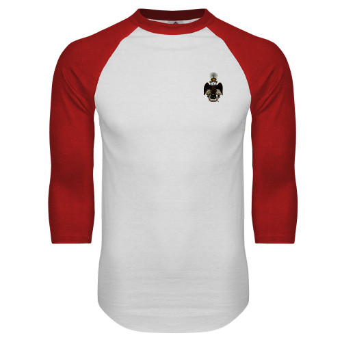 Main Image for  White/Red Raglan Baseball T Shirt