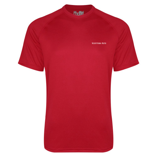  Under Armour Red Tech Tee - Scottish Rite Wordmark