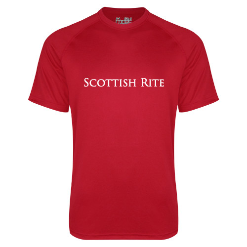  Under Armour Red Tech Tee - Scottish Rite Wordmark