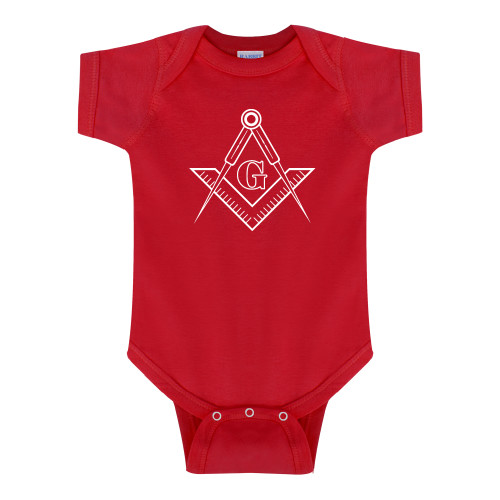  Red Infant Onesie - G Compass Logo