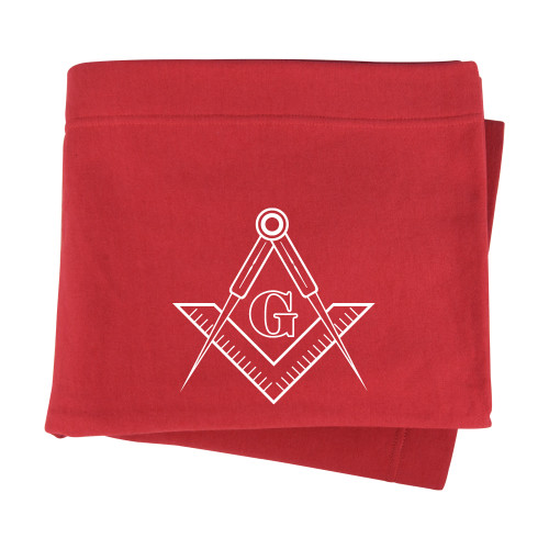  Red Sweatshirt Blanket - G Compass Logo