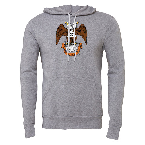 Main Image for  Bella + Canvas Heather Grey Fleece Hood