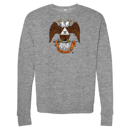 Main Image for  Bella + Canvas Heather Grey Fleece Crew