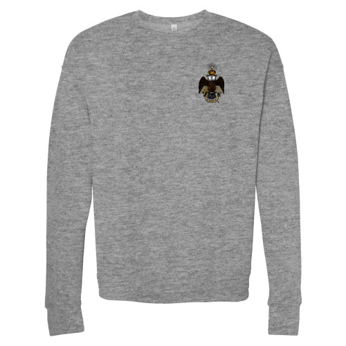 Main Image for  Bella + Canvas Heather Grey Fleece Crew