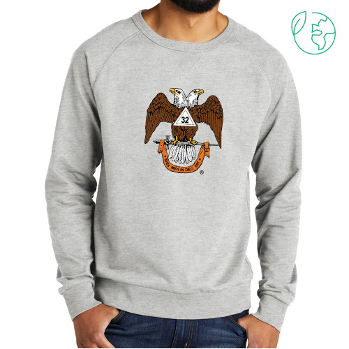  Allmade Light Grey Organic French Terry Crewneck Sweatshirt - 32 Spes Mea in Deo