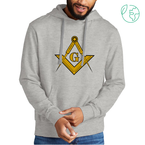  Allmade Light Grey Organic French Terry Pullover Hoodie - G Compass Logo