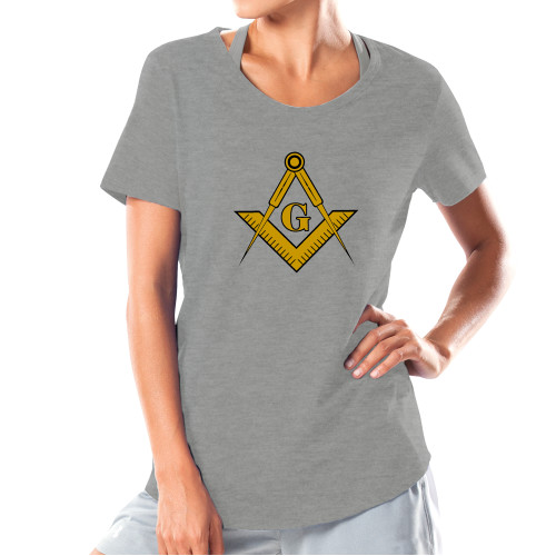  Under Armour Womens Grey Charged Cotton Tee - G Compass Logo