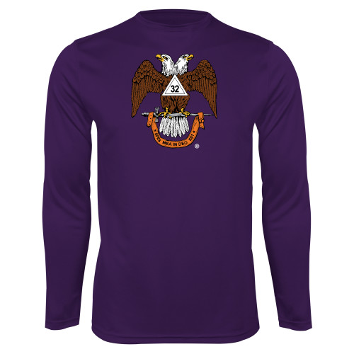  Purple Performance Long Sleeve Shirt - 32 Spes Mea in Deo