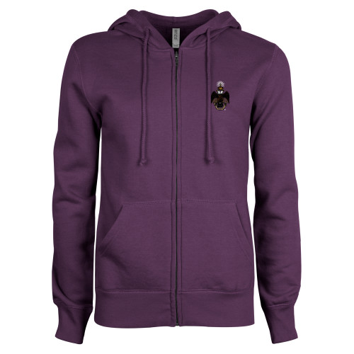 Main Image for  ENZA Womens Purple Fleece Full Zip Hoodie