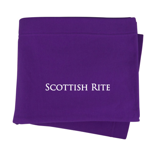  Purple Sweatshirt Blanket - Scottish Rite Wordmark