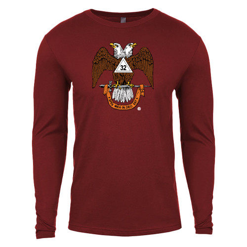  Next Level Cardinal Cotton Long Sleeve Tee - 32 Spes Mea in Deo