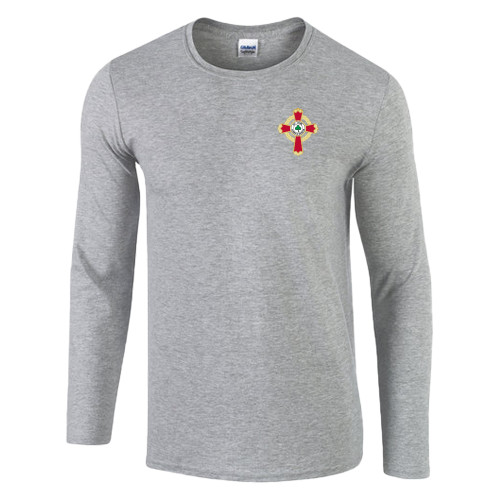  Gildan Sport Grey Soft Style Long Sleeve Tee - Court of Honour