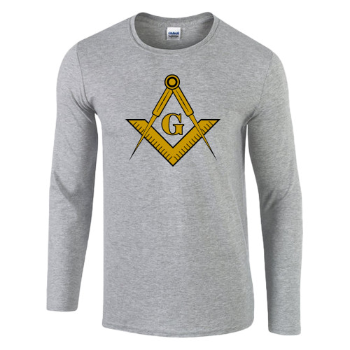  Gildan Sport Grey Soft Style Long Sleeve Tee - G Compass Logo