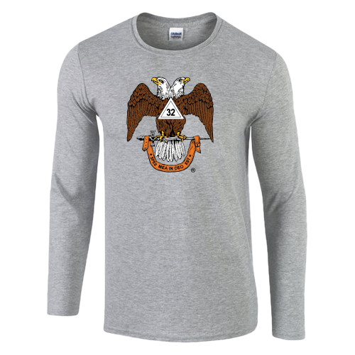  Gildan Sport Grey Soft Style Long Sleeve Tee - 32 Spes Mea in Deo
