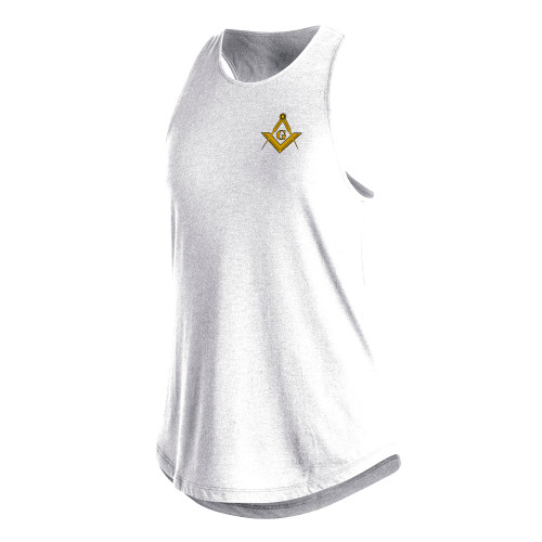  Adidas Womens White Fashion Tank  - G Compass Logo