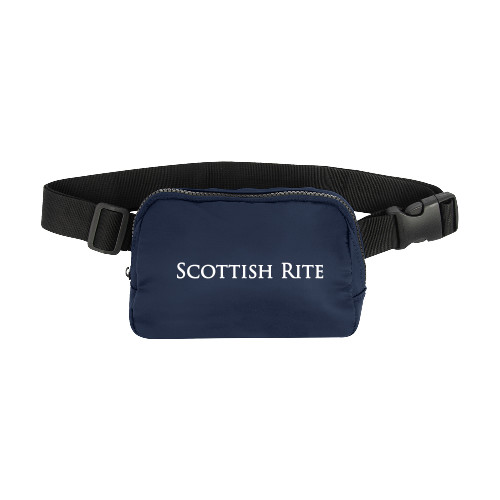 Anywhere Navy Belt Bag - Scottish Rite Wordmark