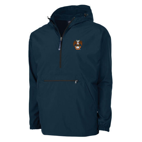  Charles River Navy Pack N Go Pullover Rain Jacket - 32 Spes Mea in Deo