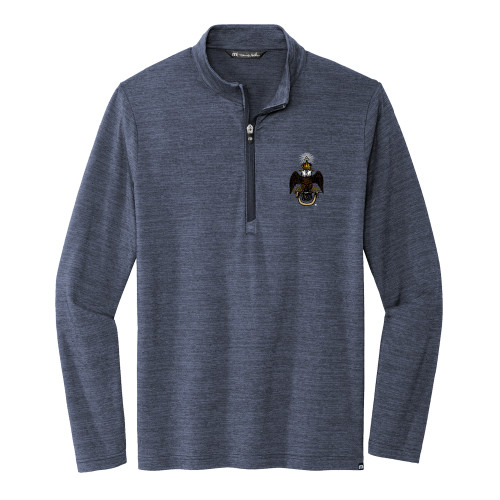  TravisMathew Navy Crestview 1/4 Zip Pullover - 33 Deus Meumque Jus