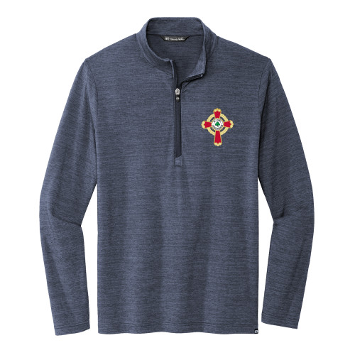  TravisMathew Navy Crestview 1/4 Zip Pullover - Court of Honour