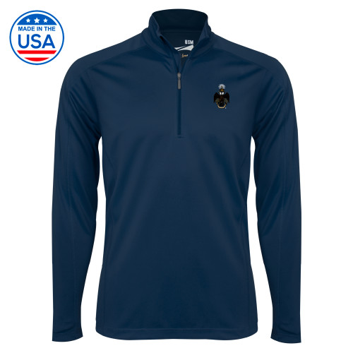  Syntrel Navy Interlock 1/4 Zip - 33 Deus Meumque Jus