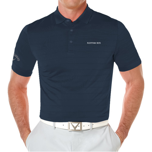  Callaway Navy Opti Vent Polo - Scottish Rite Wordmark