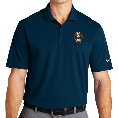  Nike Navy Dri Fit Micro Pique 2.0 Polo - 32 Spes Mea in Deo