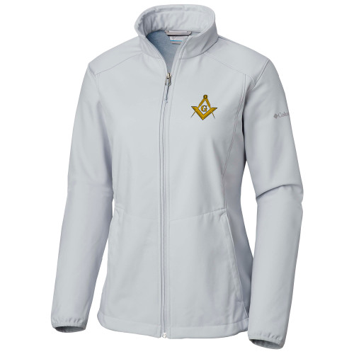  Columbia Womens Kruser Ridge White Jacket - G Compass Logo