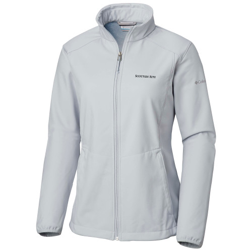  Columbia Womens Kruser Ridge White Jacket - Scottish Rite Wordmark