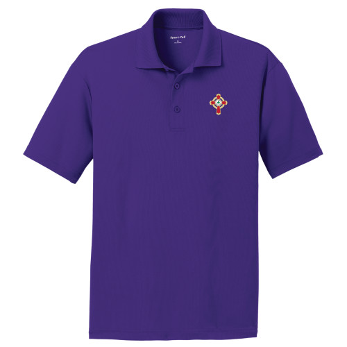  Purple Dry Mesh Polo - Court of Honour