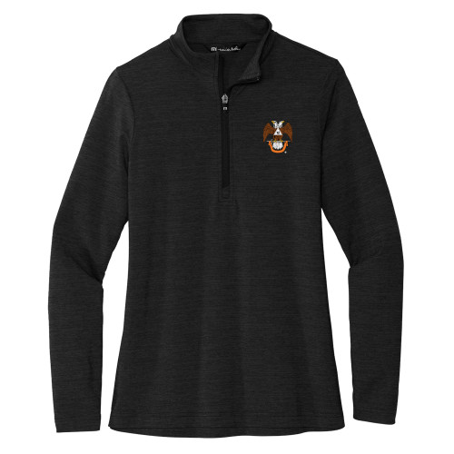  TravisMathew Womens Black Crestview 1/4 Zip - 32 Spes Mea in Deo