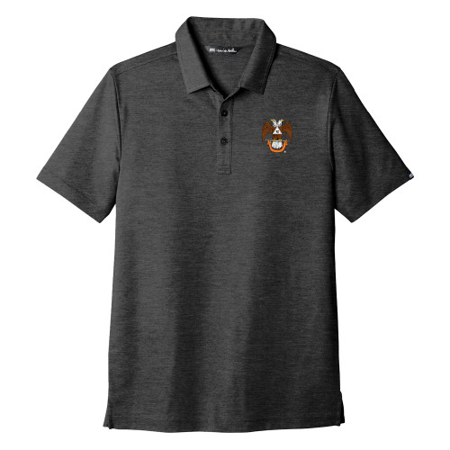  TravisMathew Black Oceanside Heather Polo - 32 Spes Mea in Deo