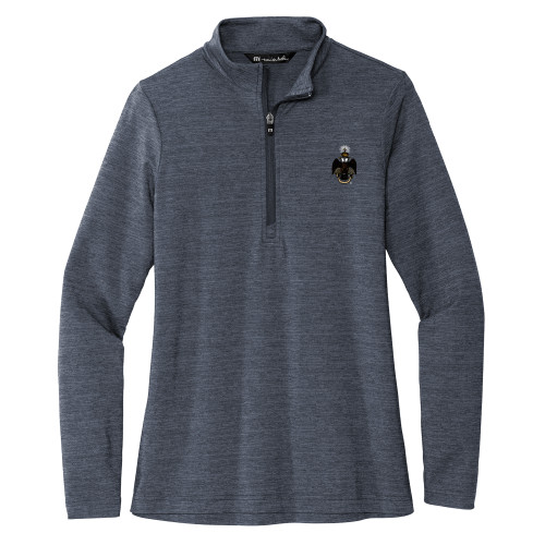  TravisMathew Womens Navy Crestview 1/4 Zip - 33 Deus Meumque Jus