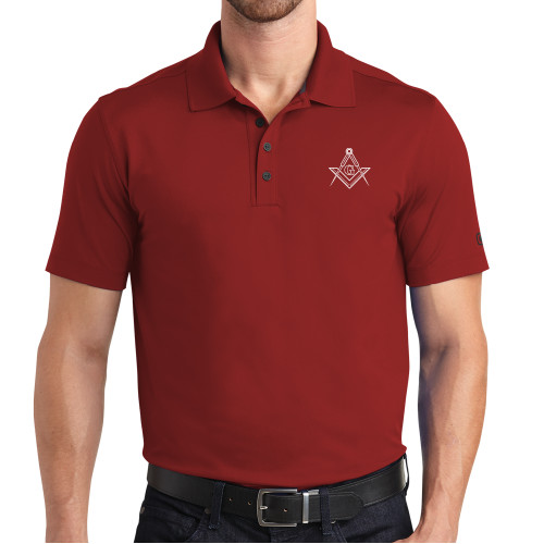  OGIO Red Metro Polo - G Compass Logo