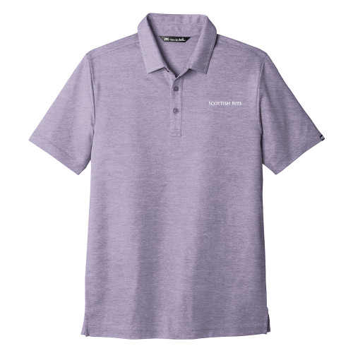  TravisMathew Purple Sage Heather Oceanside Heather Polo - Scottish Rite Wordmark