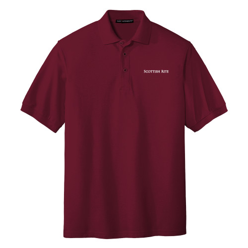 Main Image for  Burgundy Silk Touch Polo