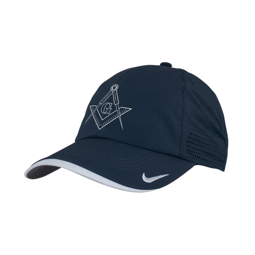  Nike Navy Dri Fit Perforated Hat - G Compass Logo