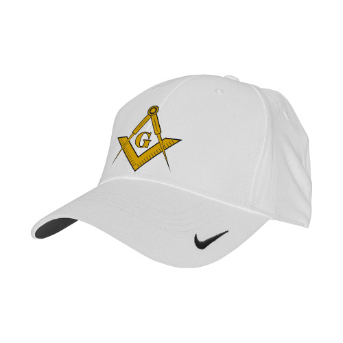  Nike White Swoosh Legacy 91 Hat - G Compass Logo