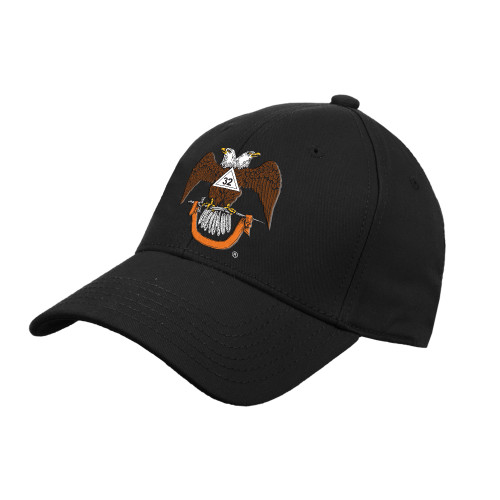  Black Structured Adjustable Pro Style Hat - 32 Spes Mea in Deo